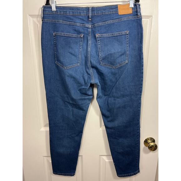 Everlane Womens Plus 33 Mid Rise Skinny Leg Medium Blue Wash Jean Capsule Fall - Picture 4 of 7